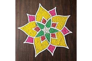 Multicolor Rangoli Floor Art