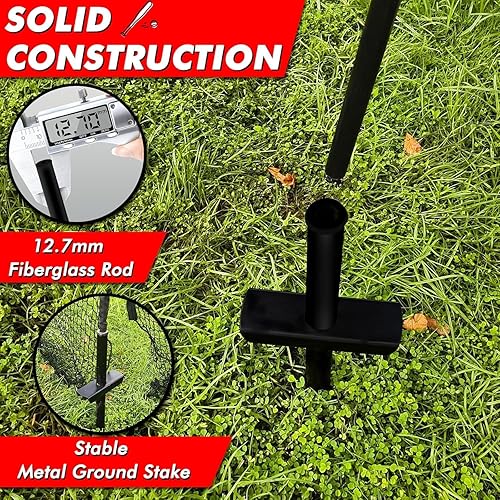 Miniatura 5 de Baseball Batting Cage for Backyard, Softball Cage Batting Net Portable with Carrying Bag Detachable Door with Hitting Target for Batting Training