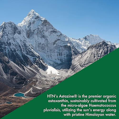 Miniatura 4 de Health Thru Nutrition Astaxantina Triple Strength 12mg  de algas cultivadas orgánicamente en agua prístina del Himalaya  Apoyo para la piel y la