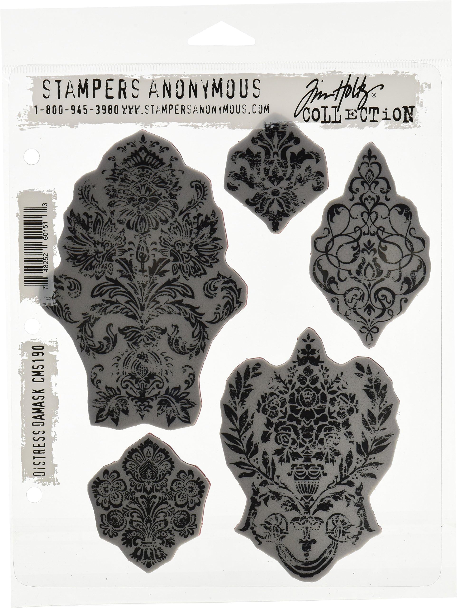 Tim Holtz Cling Rubber Stamp Set - CMS-LG-160 Paris To London, 7x8.5 Inch Craft Stamps