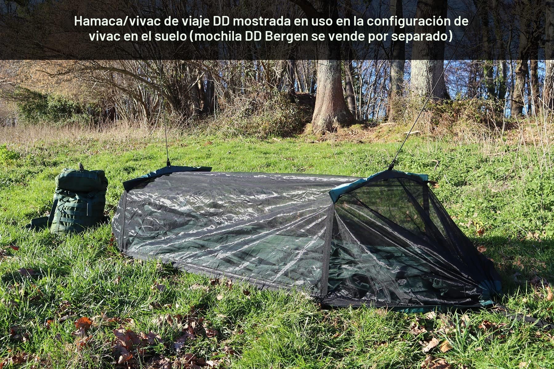 DD Hammock - Hamaca de viaje, versátil y compacta, Verde oliva