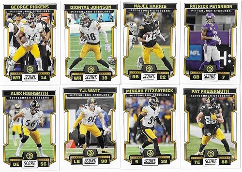 Miniatura 2 de 2023 Panini Score Football Pittsburgh Steelers Team Set 13 Cards WDrafted Rookies Kenny Pickett