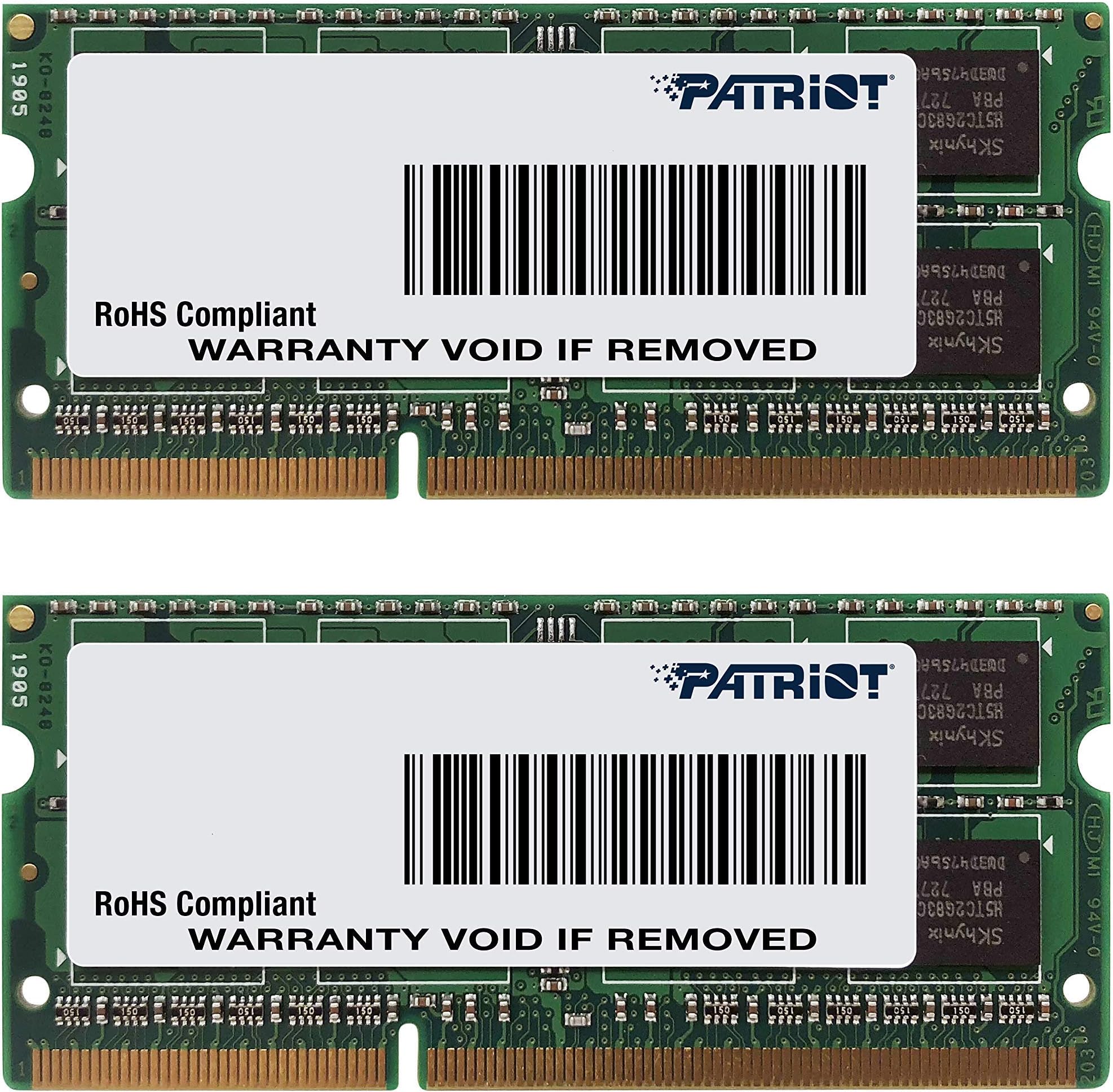 Patriot Signature Apple 16GB (2 X 8GB) PC3-12800 (1600MHz) CL11 DDR3 SODIMM Memory Module Kit PSA316G1600SK