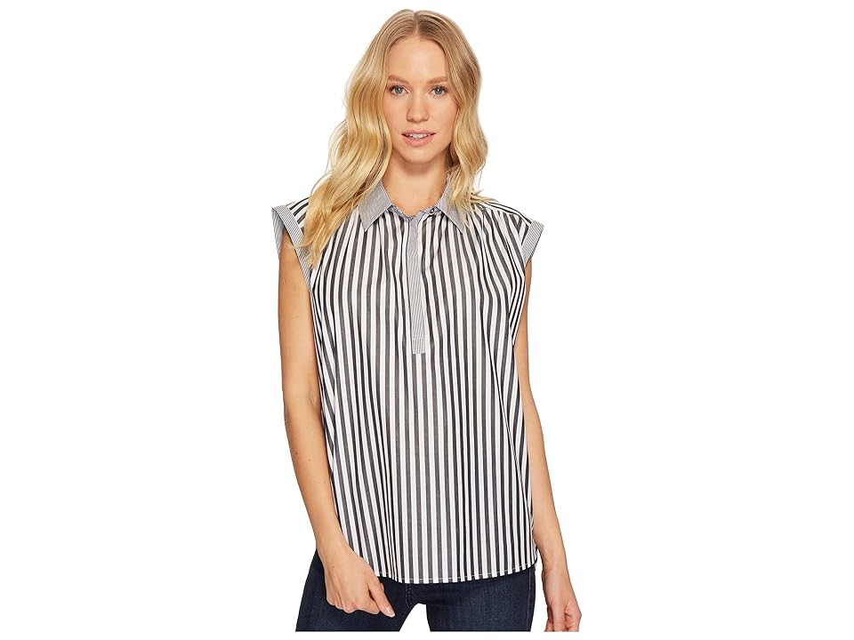 

AG Adriano Goldschmied Abigail Top (Black/White) Women's Clothing