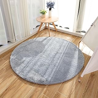 QUANHAO Tappeti pelosi: soffici tappeti, tappeti soggiorno, tappeti scuola materna Decorazione della stanza di casa Tappeti soggiorno: diversi colori e dimensioni (grigio, 100x100cm)
