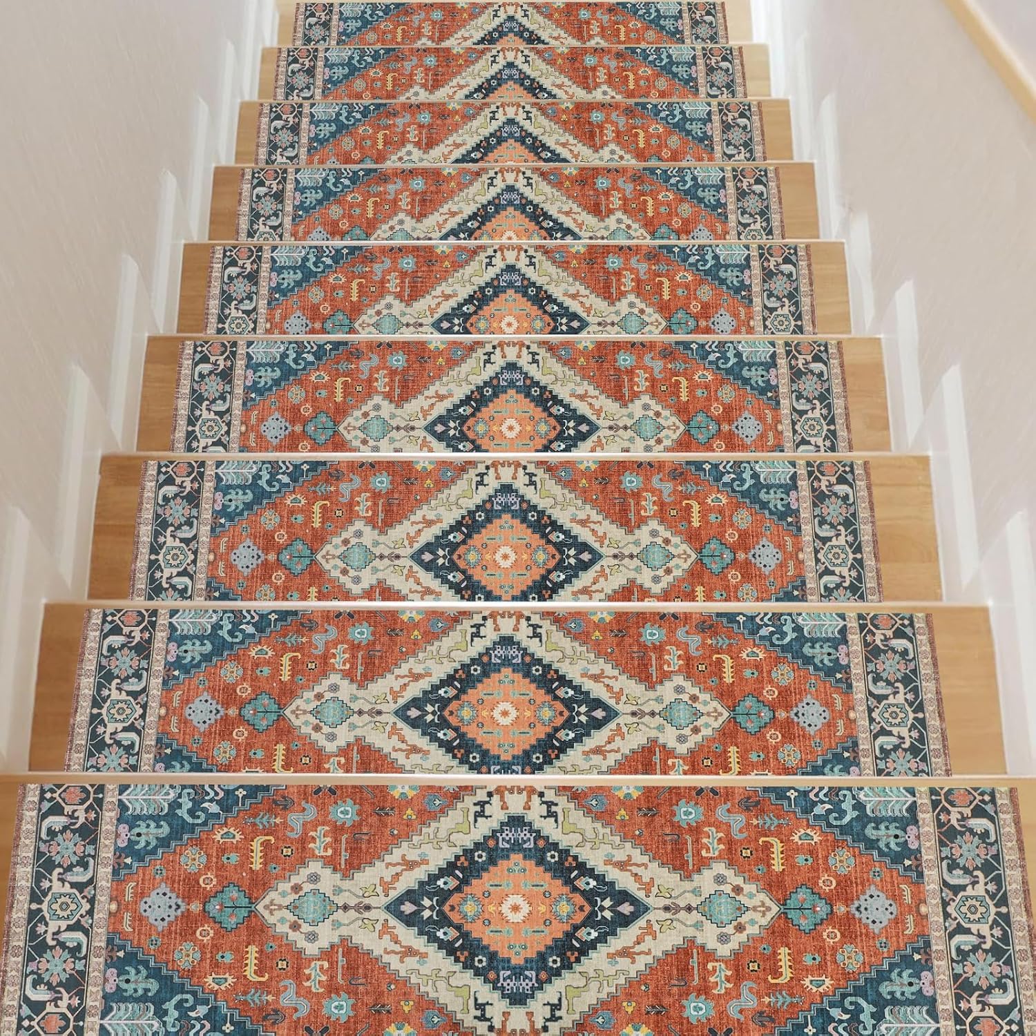Homcomodar Non-Slip Stair Treads for Wooden Steps 15 Pack