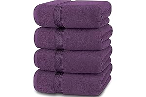 Utopia Towels Plush and Absorbent Plum Bath Towels