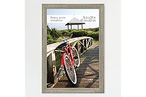 MCS 16x24 Inch Barnwood Museum Poster Frame, Picture Frame for Large Photos,...