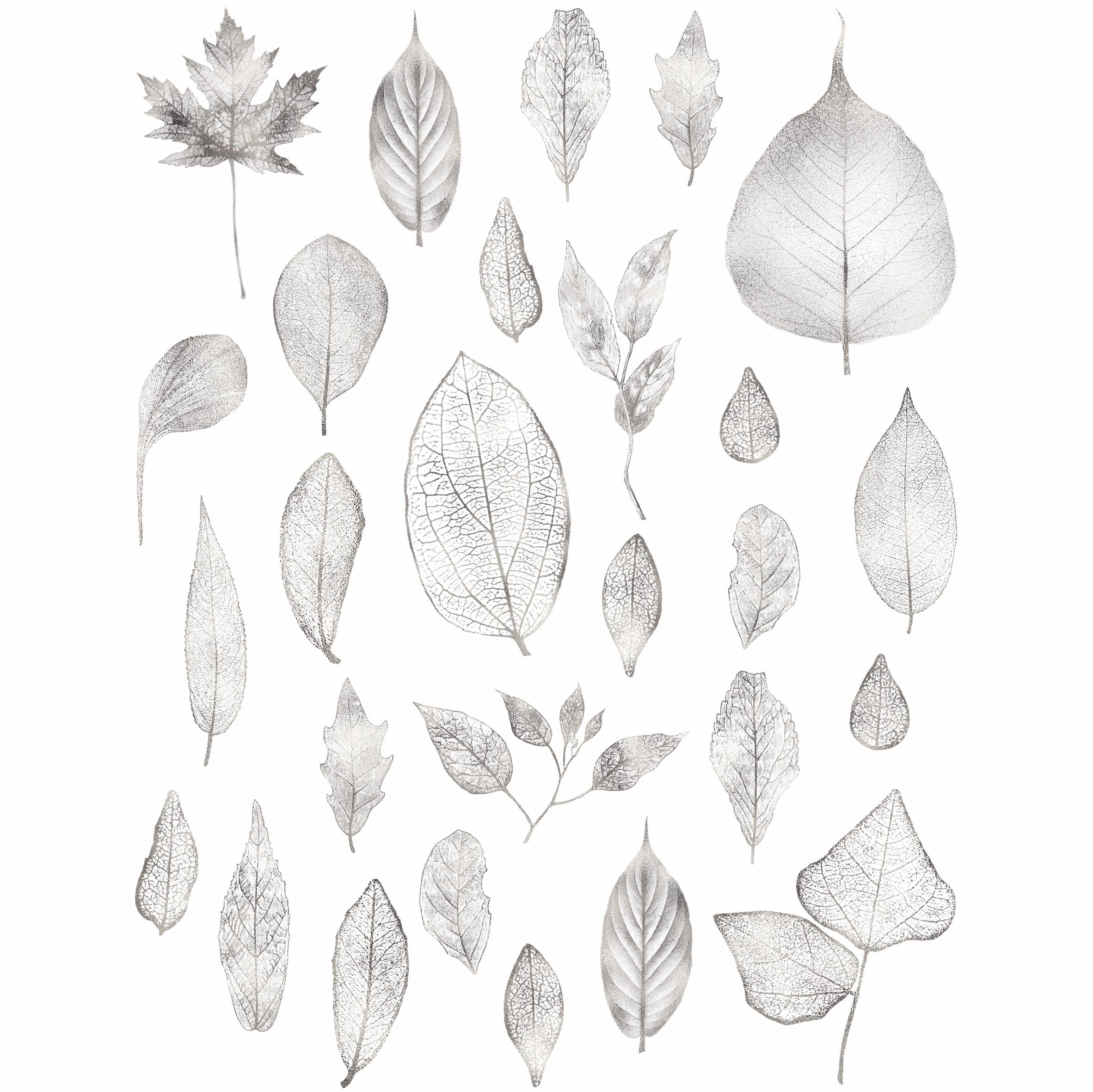 Gold & Silver Leaf Reispapier, 8 x 10.5 inch - for Decoupage Furniture Crafts