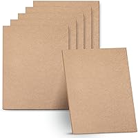 Artlicious 9x12 Hardboard Panels 6-Pack - Durable 1/8" Thick Alternative to Canvas Boards for Painting & Art