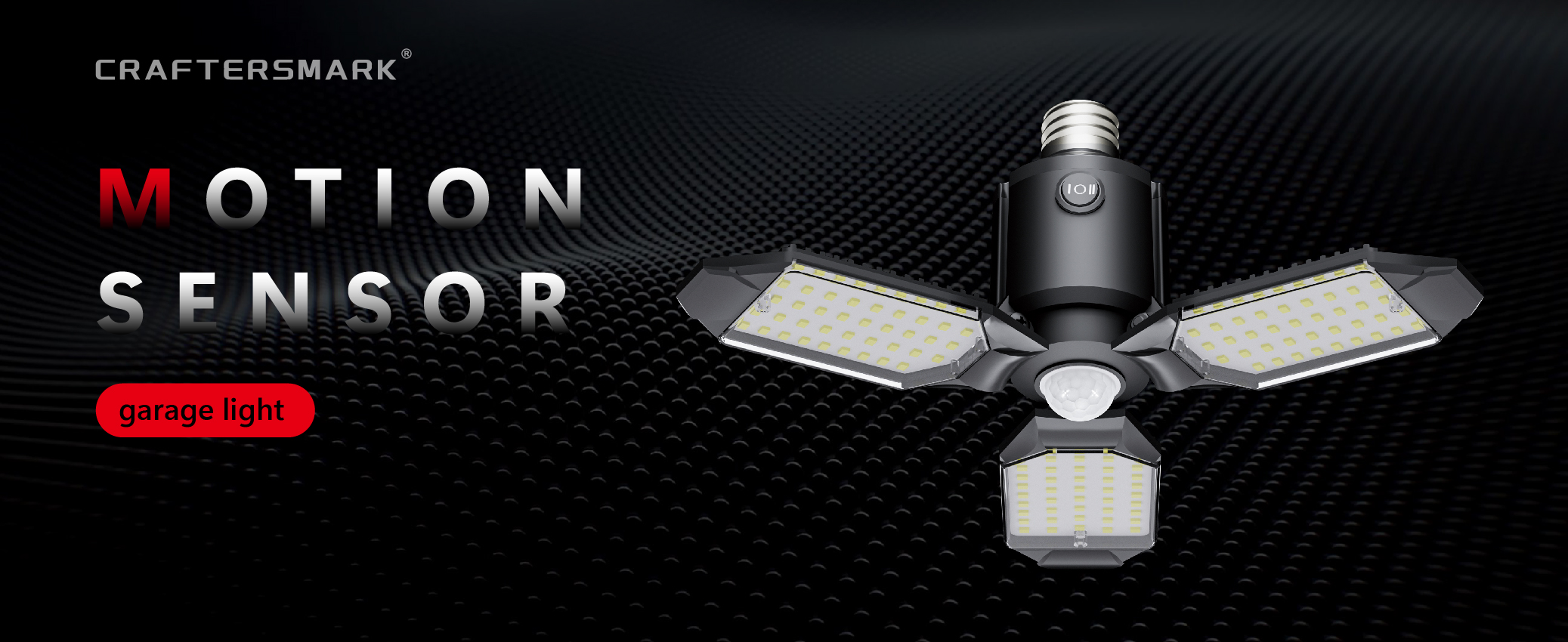 Image of Motion Sensor LED Garage Light for Ceiling 8000LM 2Pack