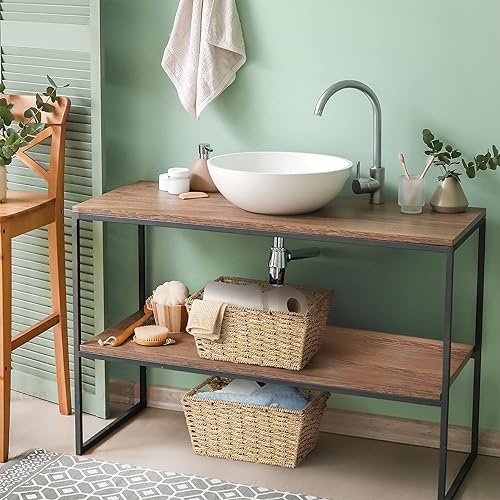 Miniatura 6 de Artera - Canastas de almacenamiento de mimbre medianas  Cesta tejida de hierba marina para organizar, contenedores de almacenamiento naturales