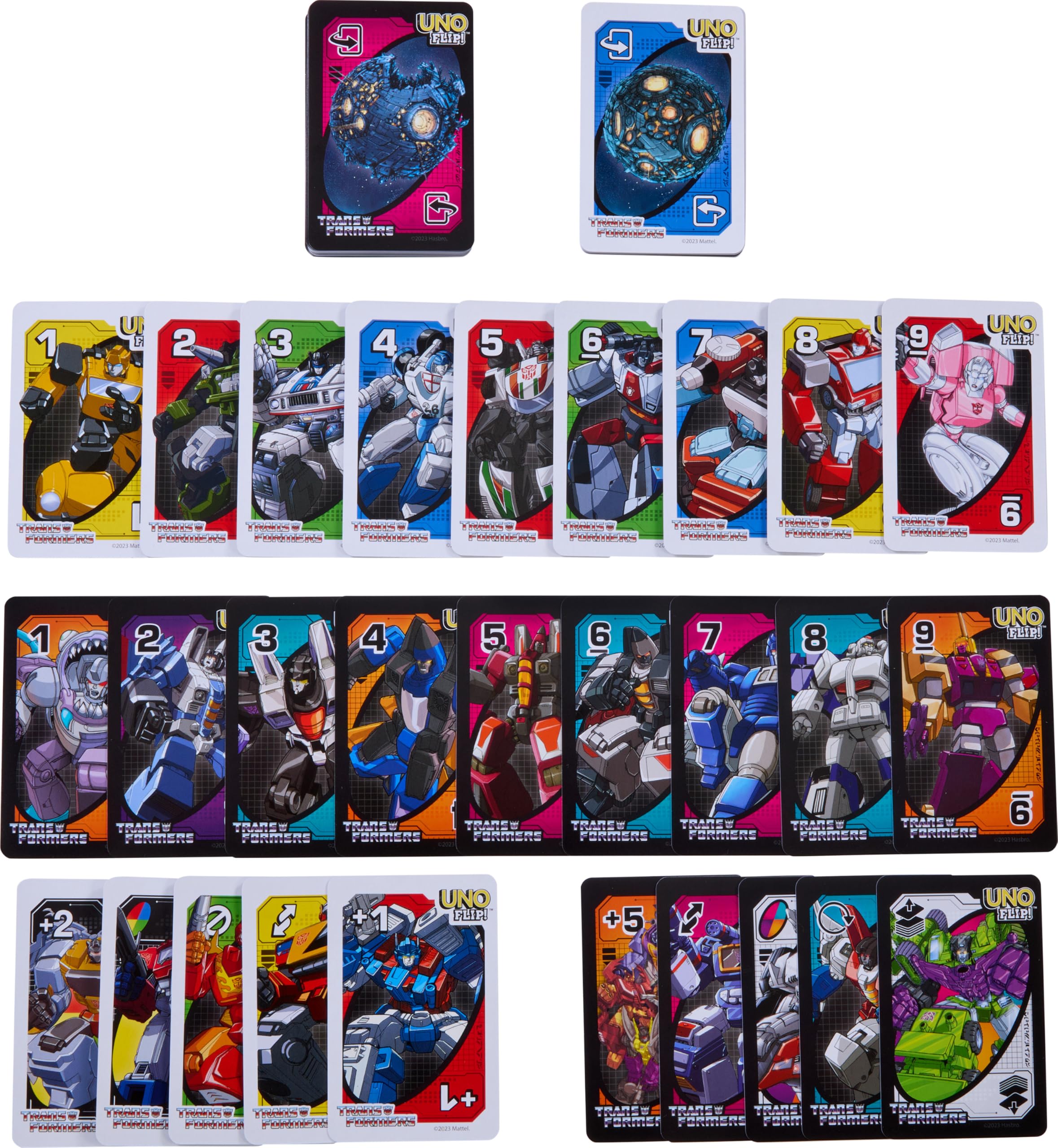 Amazon.co.jp: Mattel Games UNO Flip! Transformers | 映画、テレビ