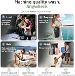 Sac de lavage Scrubba - Machine à laver portable brevetée avec planche à laver dans un sac™ pour le camping, le trekking, les croisières et les hôtels - Voyage léger, lavez vos vêtements n'importe où en quelques minutes (~140g)