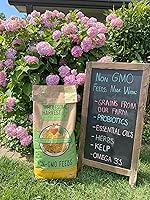 Vista 5 de Alimento para potbelly y mini cerdo sin OMG, 12% de proteína para cerdos maduros, fortificado con vitaminas A, D, E, minerales y algas, bolsa de 40