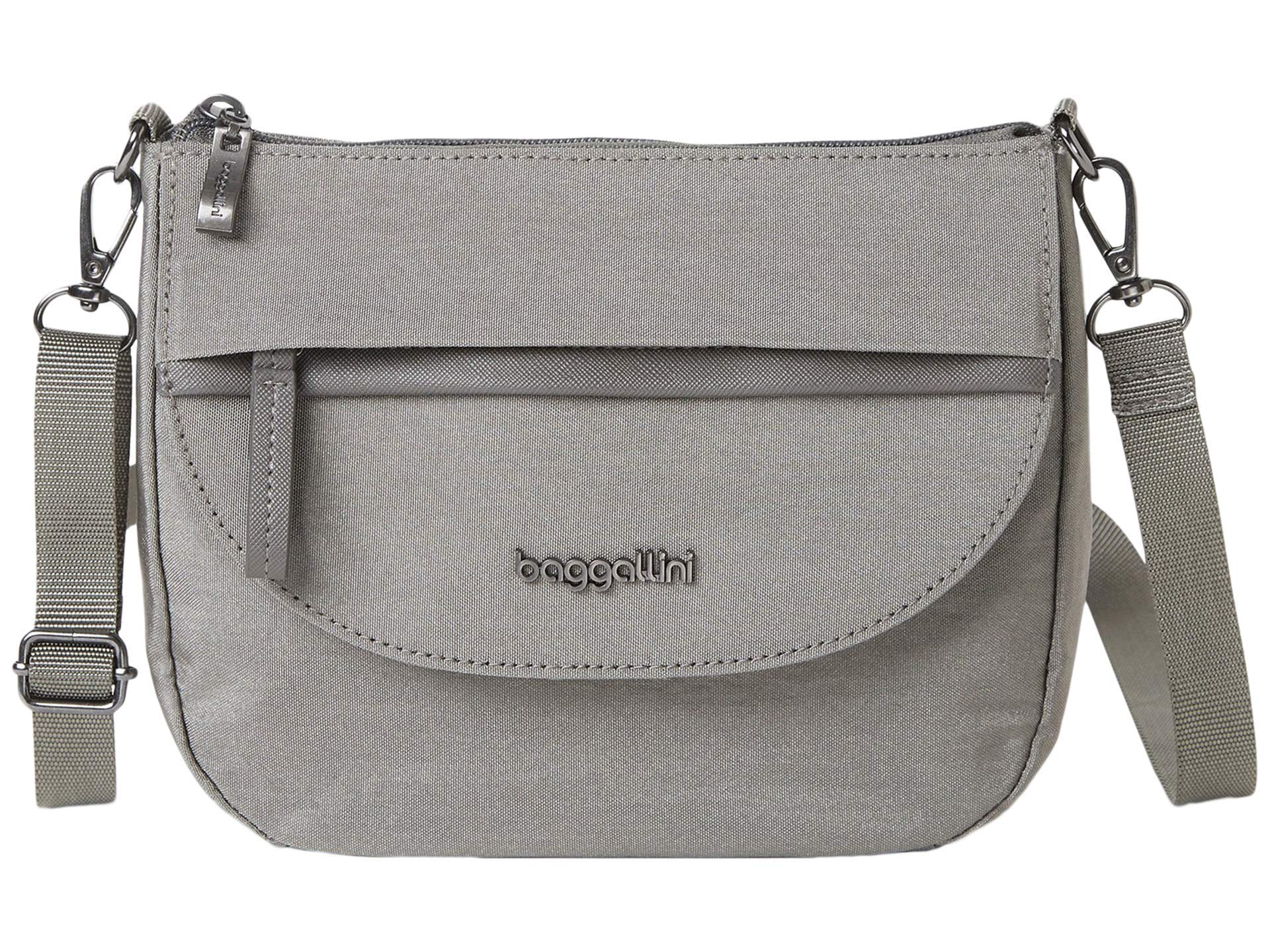 Baggallini Women's Pocket Crossbody 2.0 with RFID, Sterling Shimmer, One Size