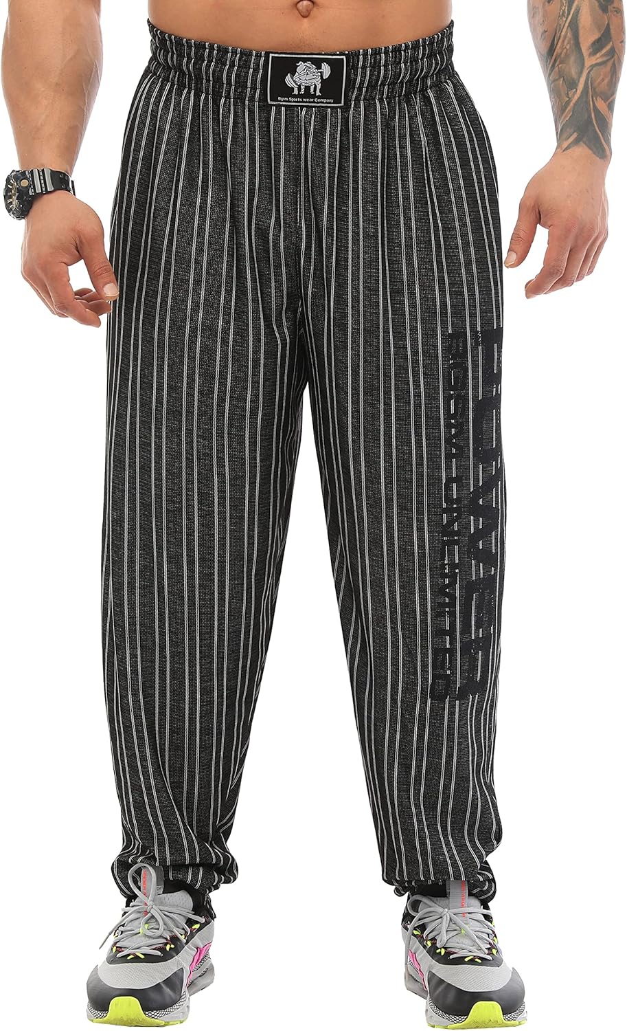 BIG SAM SPORTSWEAR COMPANY Men's Baggy Sweatpants with Pockets, Oldschool Loose Fit Gym Pants - Image 3