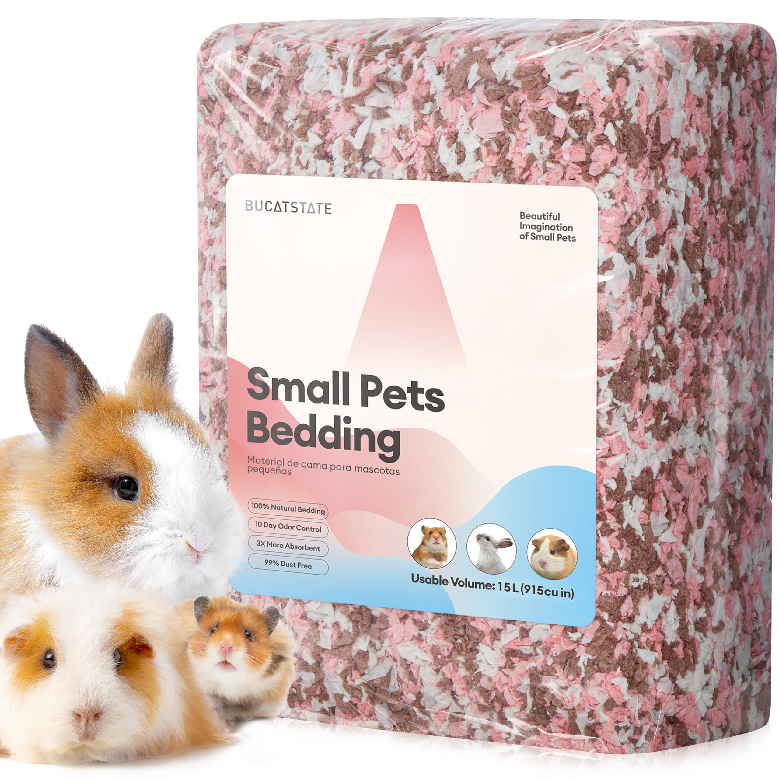 Literie pour hamster nain et lapin litière papier anti-poussière rongeur