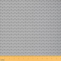 Vista 14 de The Yard - Tela de tapicería a rayas verdes – Rayas horizontales de granja líneas geométricas para interiores y exteriores, rayas góticas