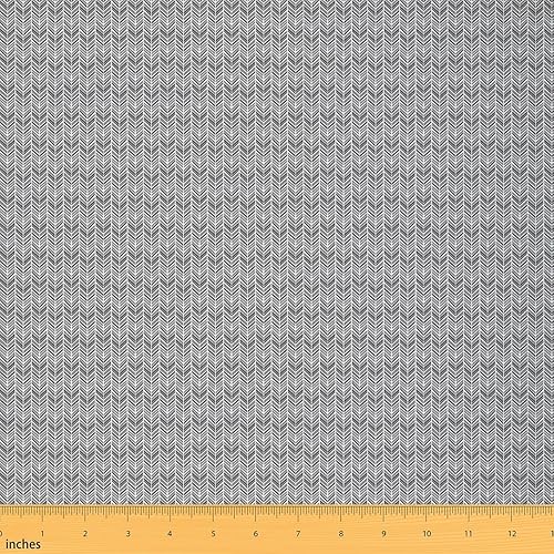 Miniatura 14 de Tela con patrón estilo Memphis de los años 80, diseño geométrico retro, diseño de rayas triangulares abstractas, tapicería colorida y tela Multi