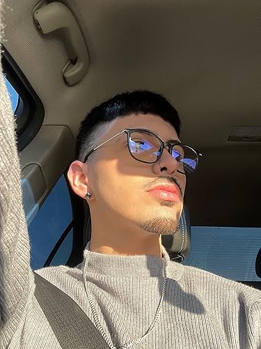 Miniatura 3 de VISOONE Gafas antideslizantes TR90 con bloqueo de luz azul, tamaño M, marco de gafas con protección ocular antirreflejos para mujeres GaeL