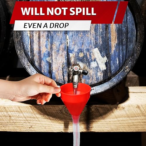 Miniatura 7 de Embudo grande de plástico de boca ancha, embudo de aceite para transmisión de cambio de aceite, embudos de líquido para uso automotriz, tubo de