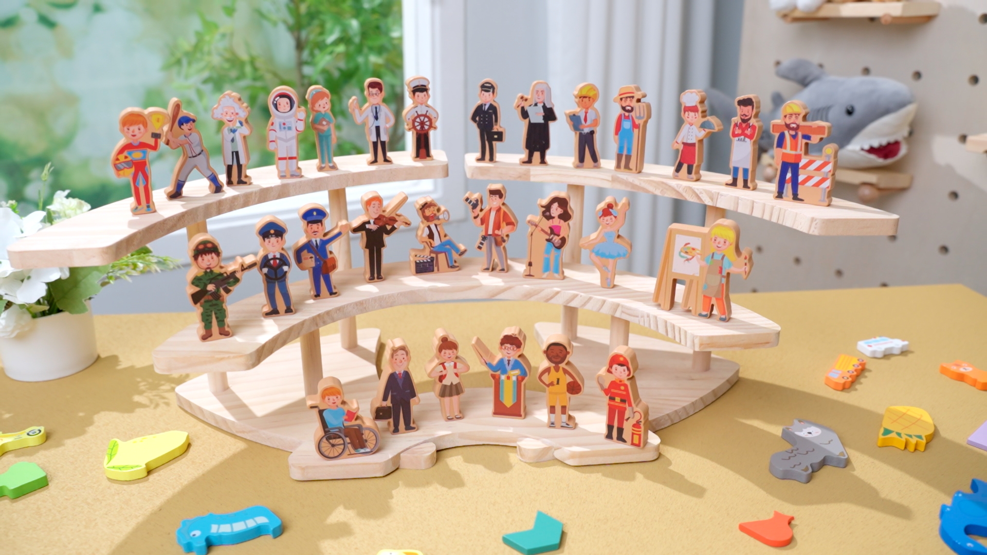 Amazon.com: Blosssound Wooden Toys Set for Preschool Classroom