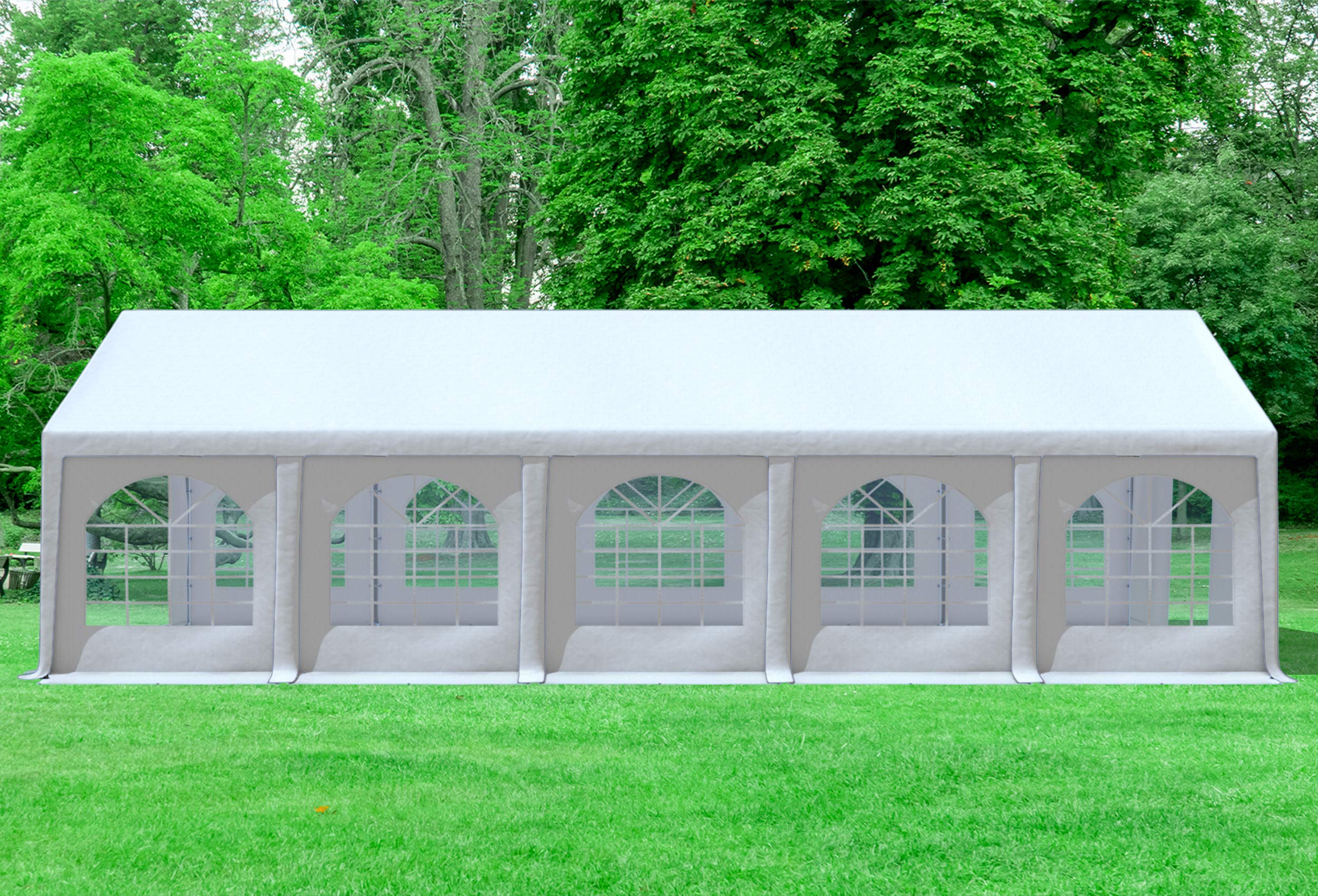 Professionelles Partyzelt 4x10 M – PVC 500 G/m², Wasserdicht, Pulverbeschichtetes Stahlgestänge, Modular Erweiterbar