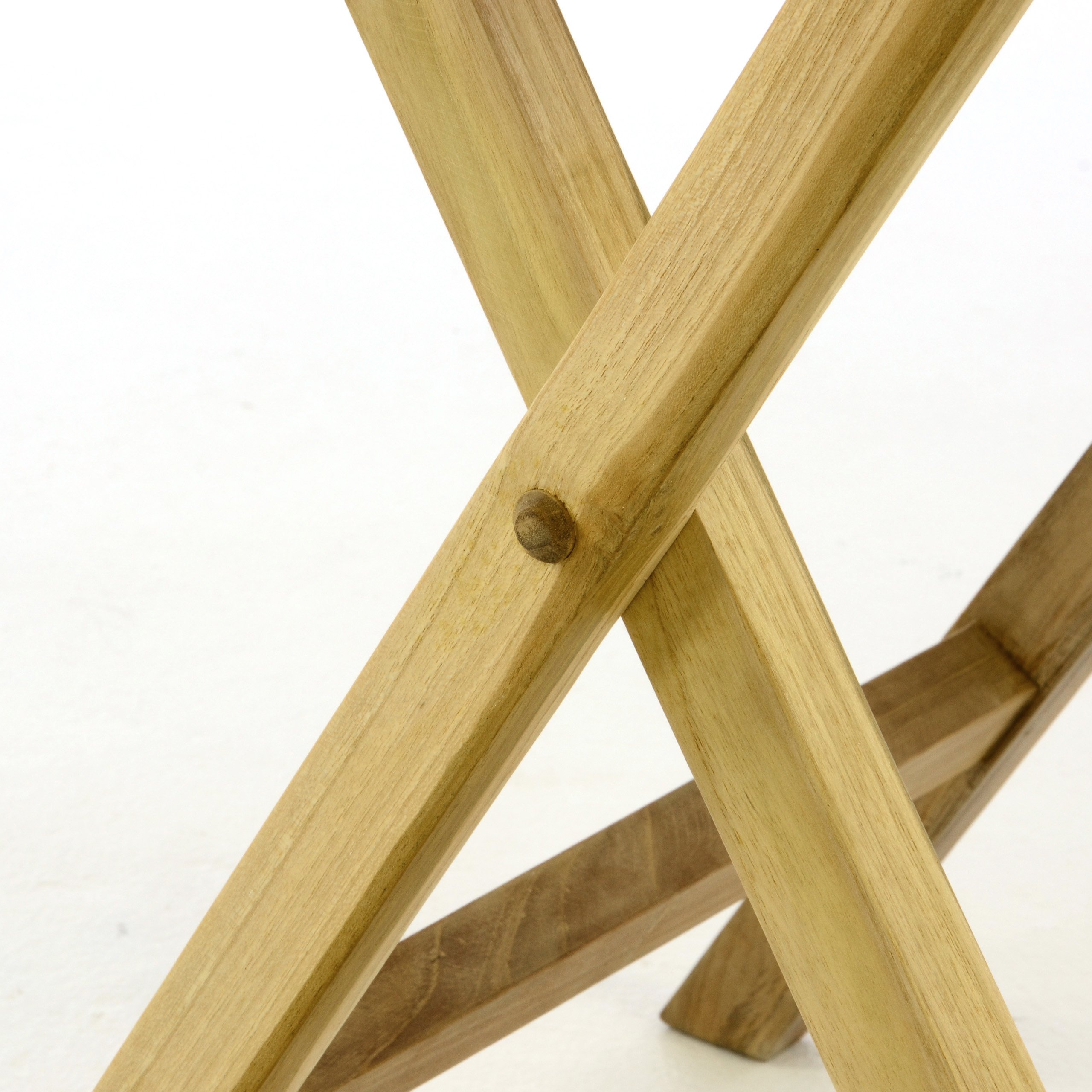 Divero klappbarer Gartentisch Frontera aus Holz Teak, unbehandelt | Massiv und wetterfest