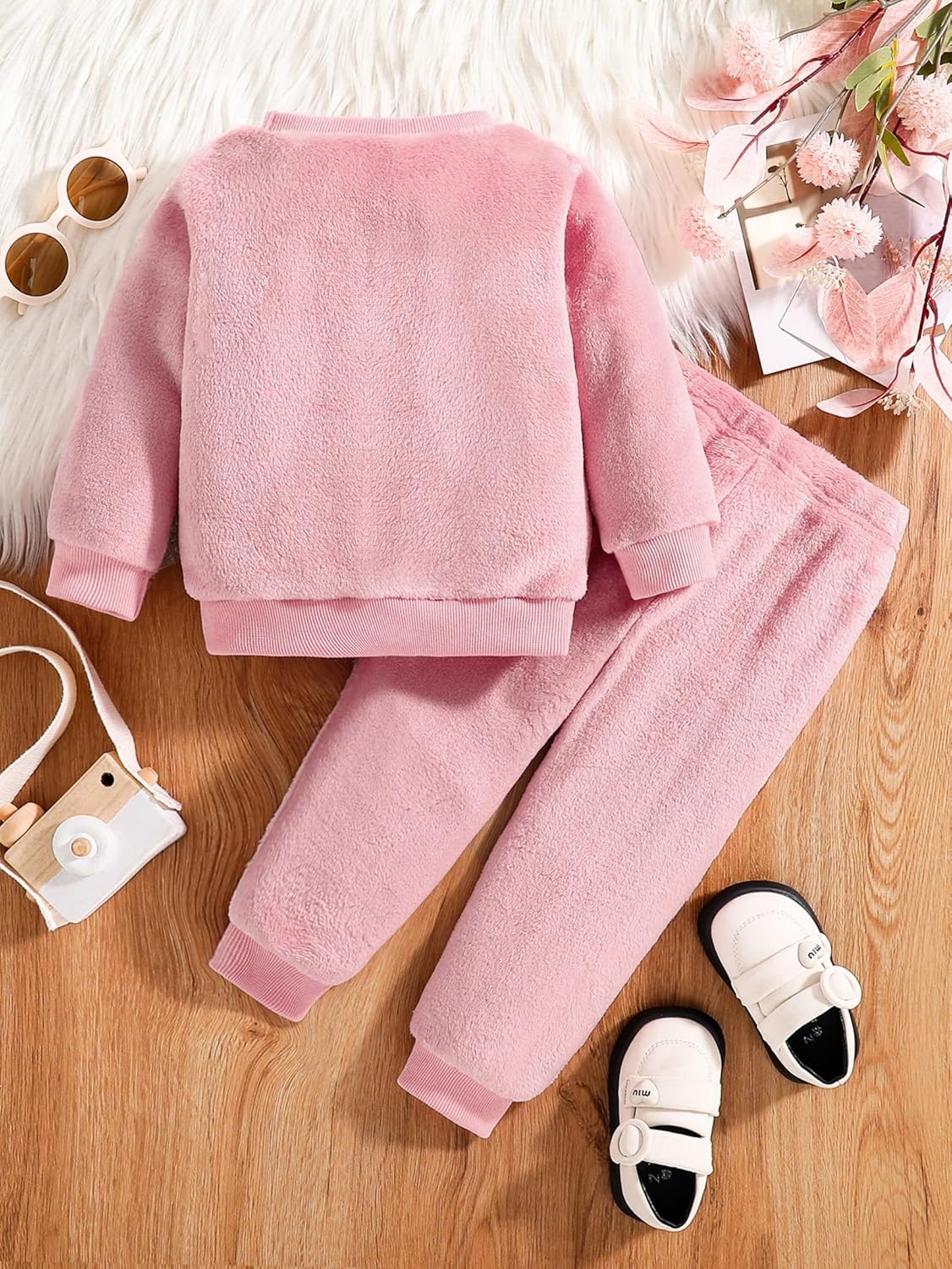 Infant Toddler Baby Girls Clothes Outfits,2 Piece Cute Fall Winter Long-sleeve Warm Top and Pants - Image 5