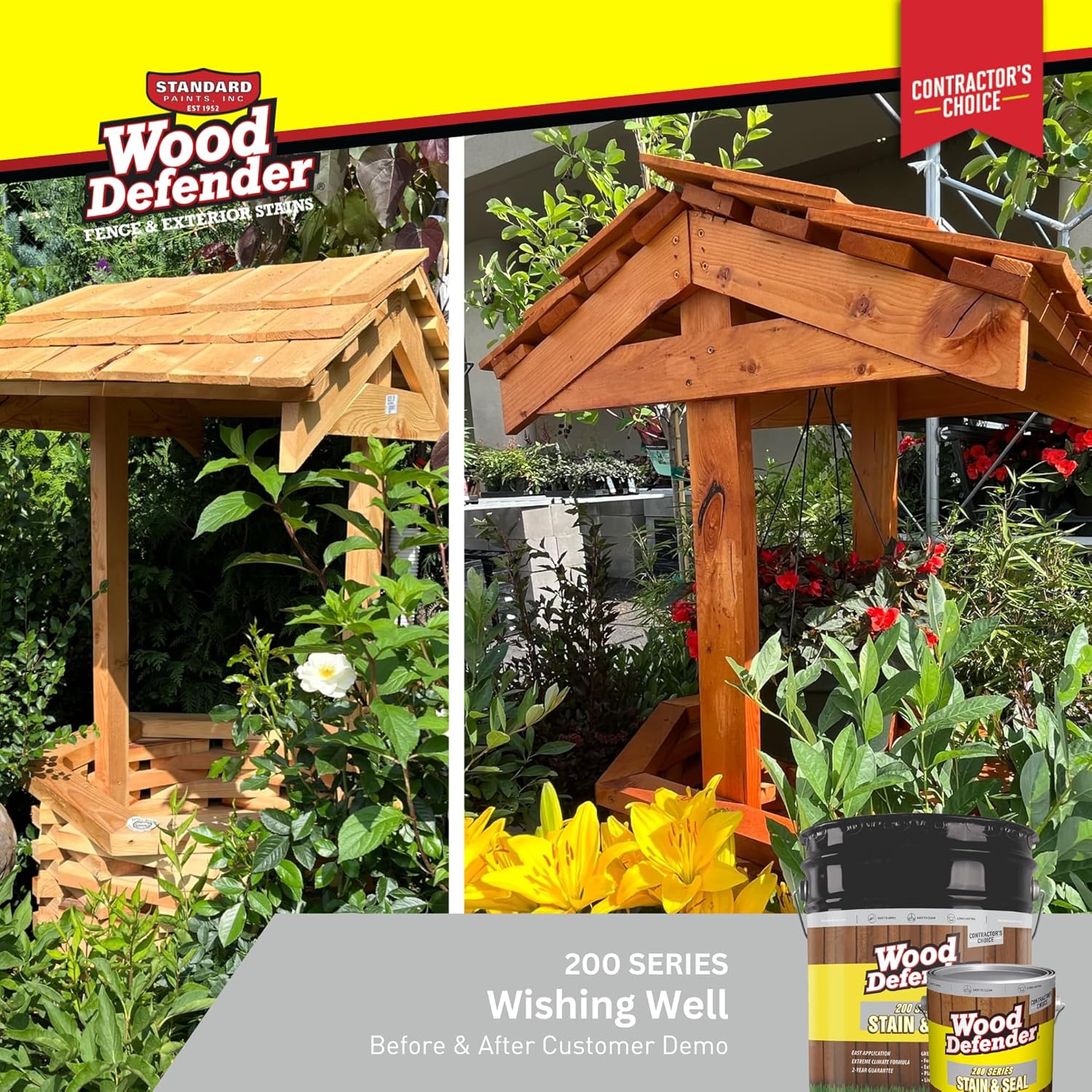 Wood Defender 200 Series Cedar Tone Transparent Stain & Sealer 5-Gallon
