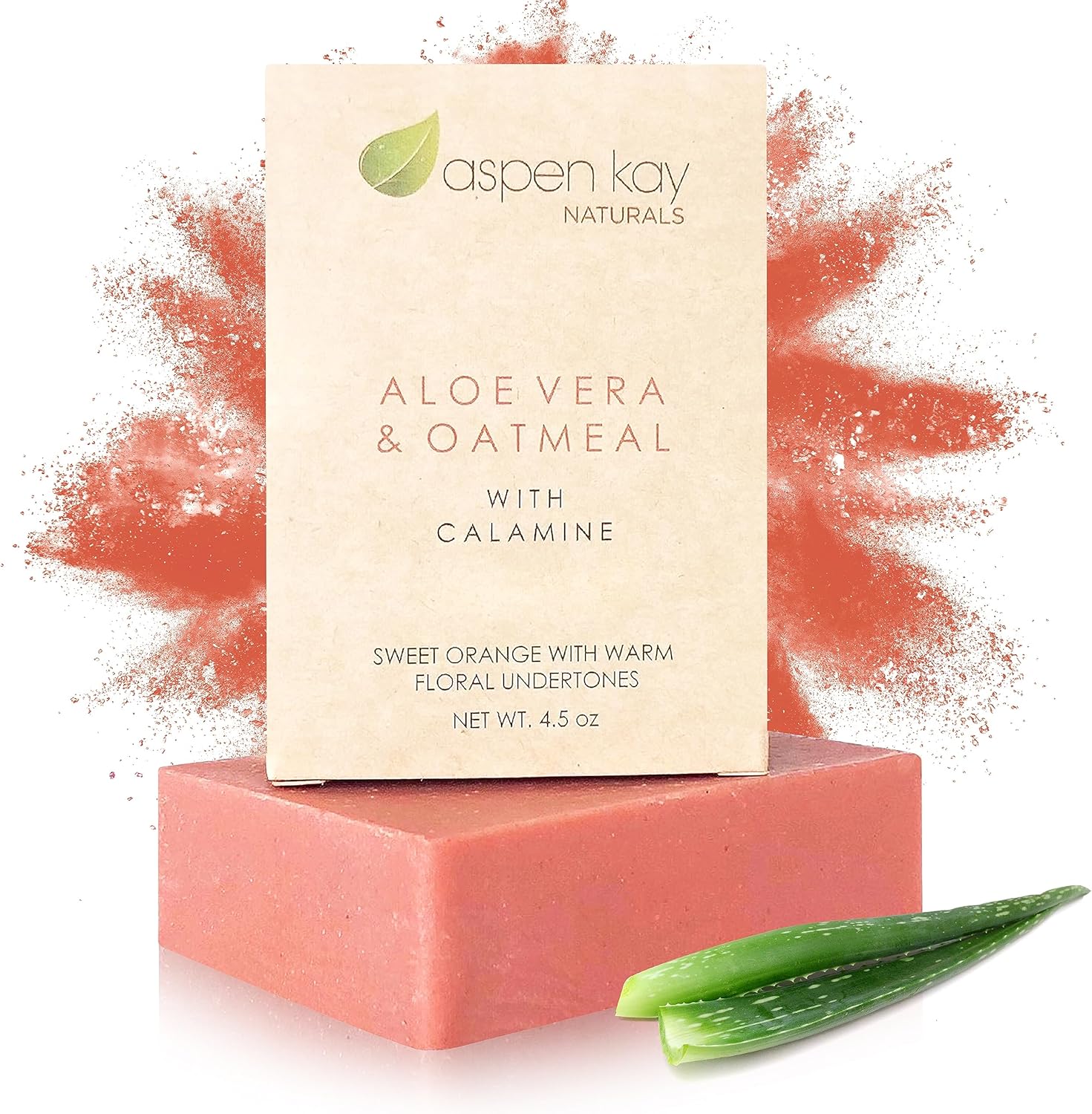 Aspen Kay Naturals Soap Bars (1, Aloe Vera & Oat Meal With Calamine)