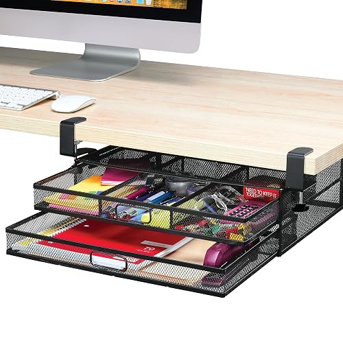 Homeify Under Desk Drawer Organizer Clamp-On product photo (Desk & Drawer Organizers) — ScooterReviewPro review