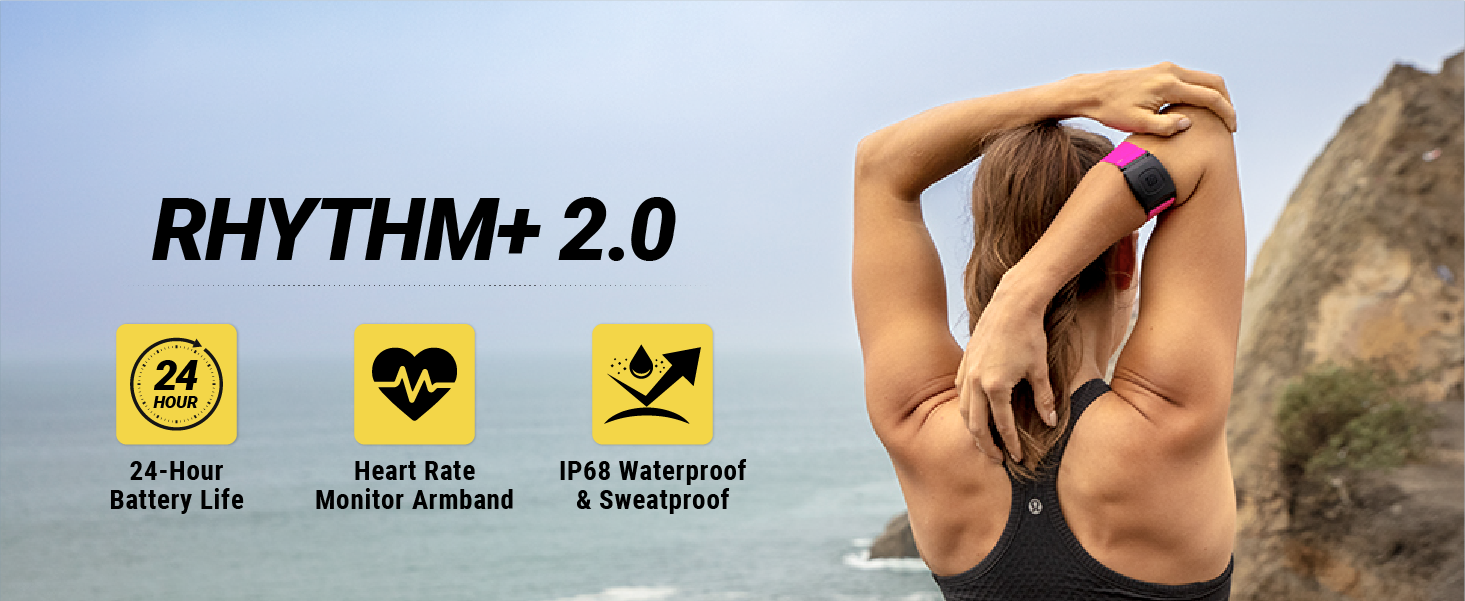 Amazon.com: Scosche Rhythm+ 2.0 Heart Rate Monitor Armband for