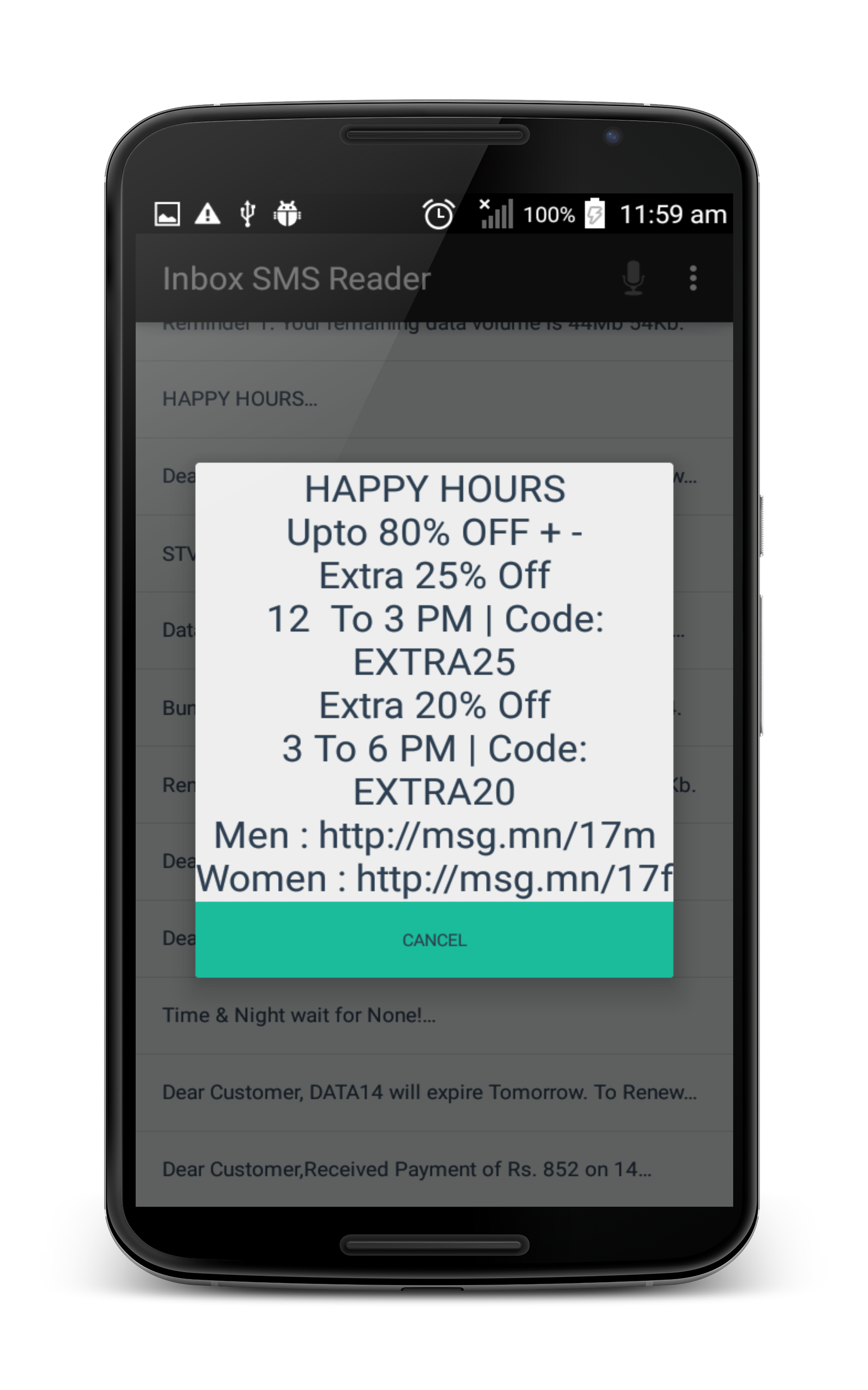 Inbox SMS Reader Free - App on Amazon Appstore