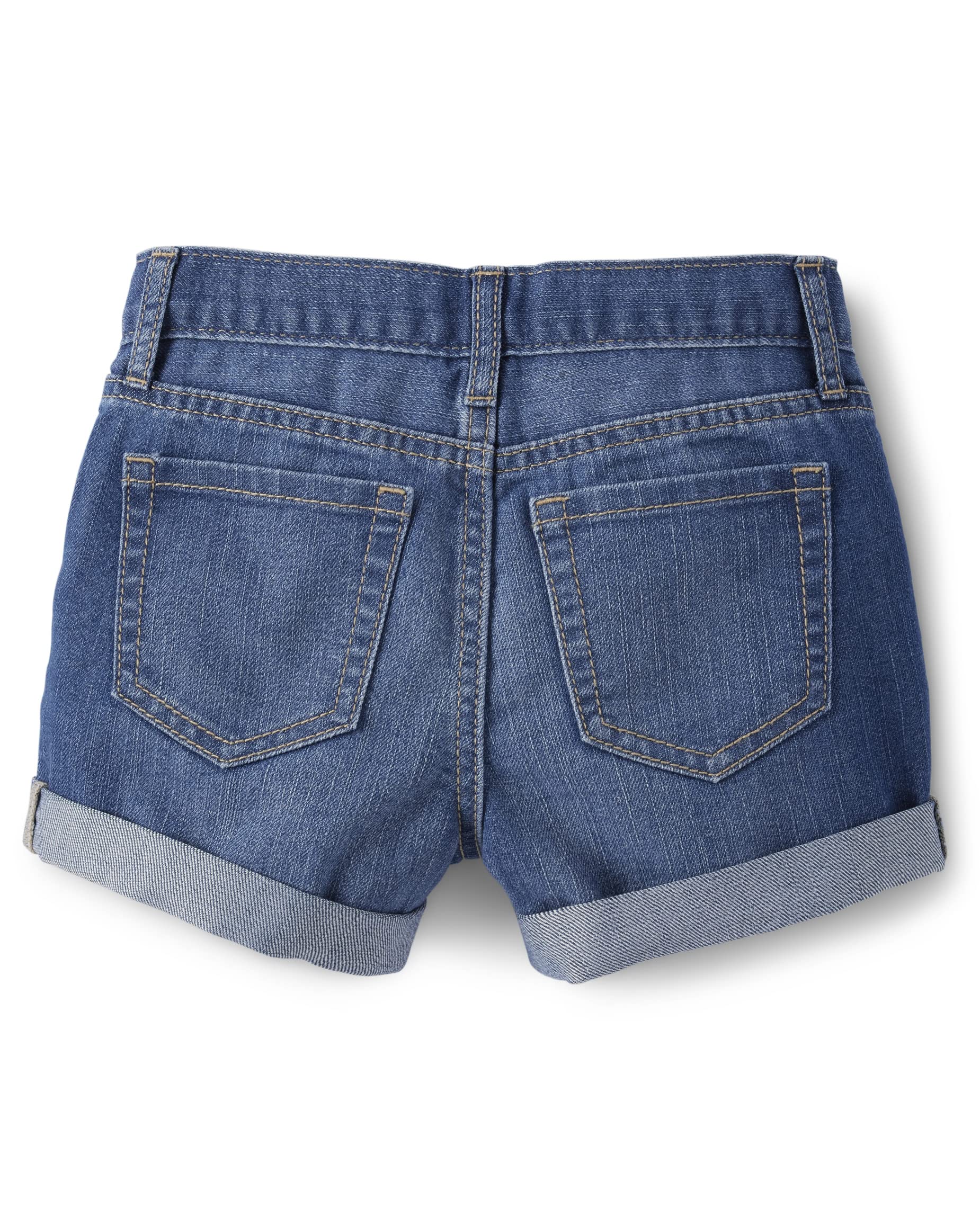 The Children's Place Roll Cuff Shortie Pantalones Cortos para Niñas