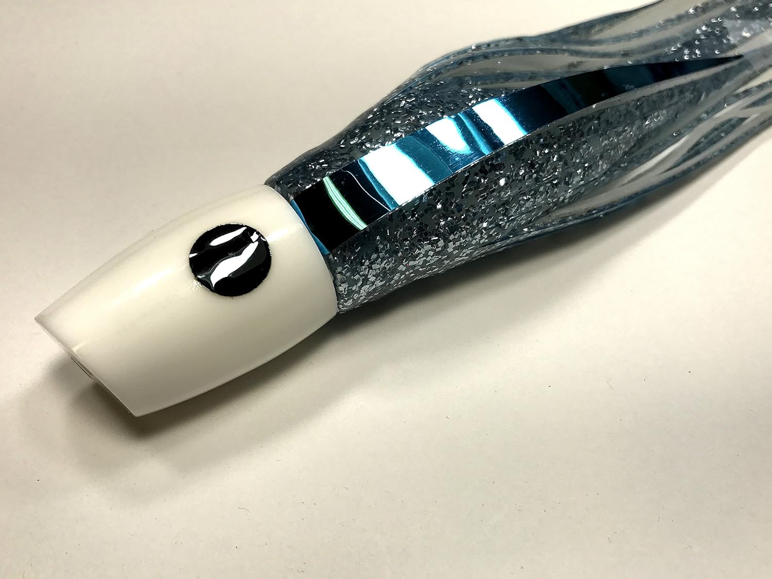 White Kona Slant Saltwater Lure for Marlin Tuna Mahi Wahoo