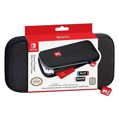 Official Nintendo Switch Travel Case - Switch OLED Case for Switch OLED and Switch, Bonus Game Cases, Licensed Nintendo Switch Case