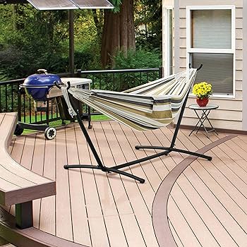 Amazon.com : Yaheetech Double Hammock w/Stand, 2-People Hammock