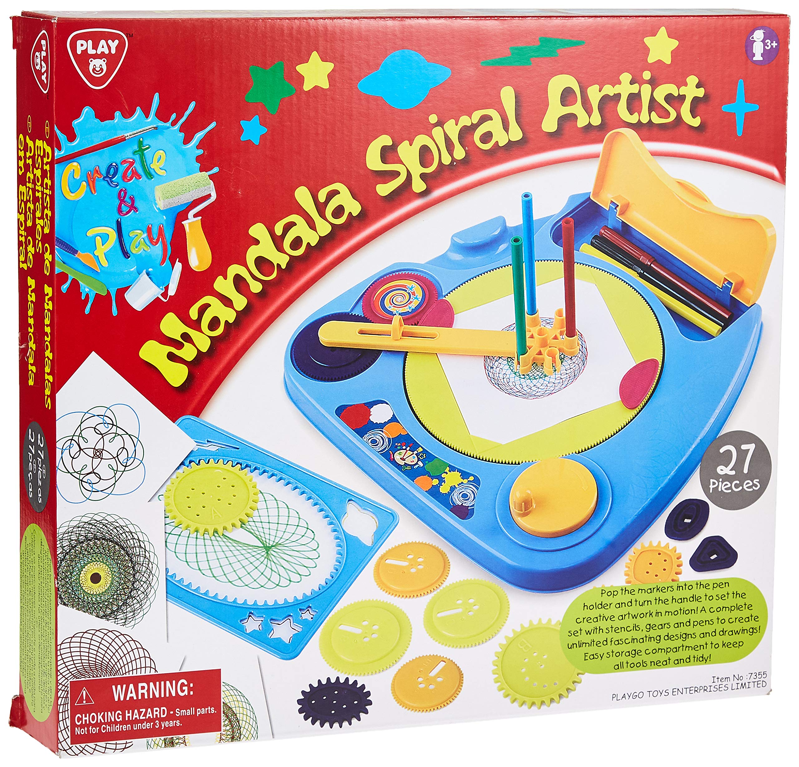 PlayGoMandala Spiral Artist - 3 Years & Above (Multi Color 4892401073556)