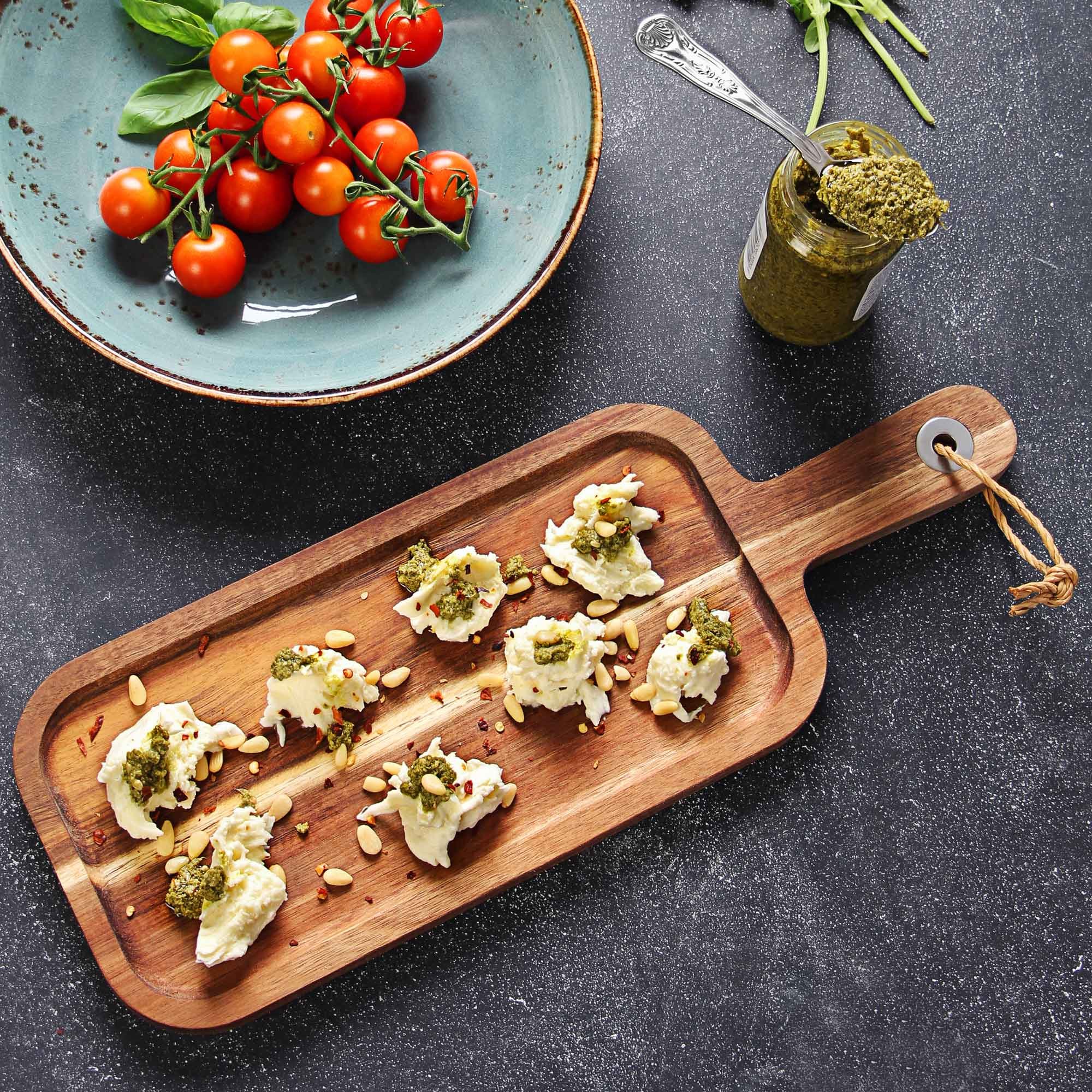 Planche à Découper 60 X 15 X 1,5 Cm En Bois Acacia Natur, Marron