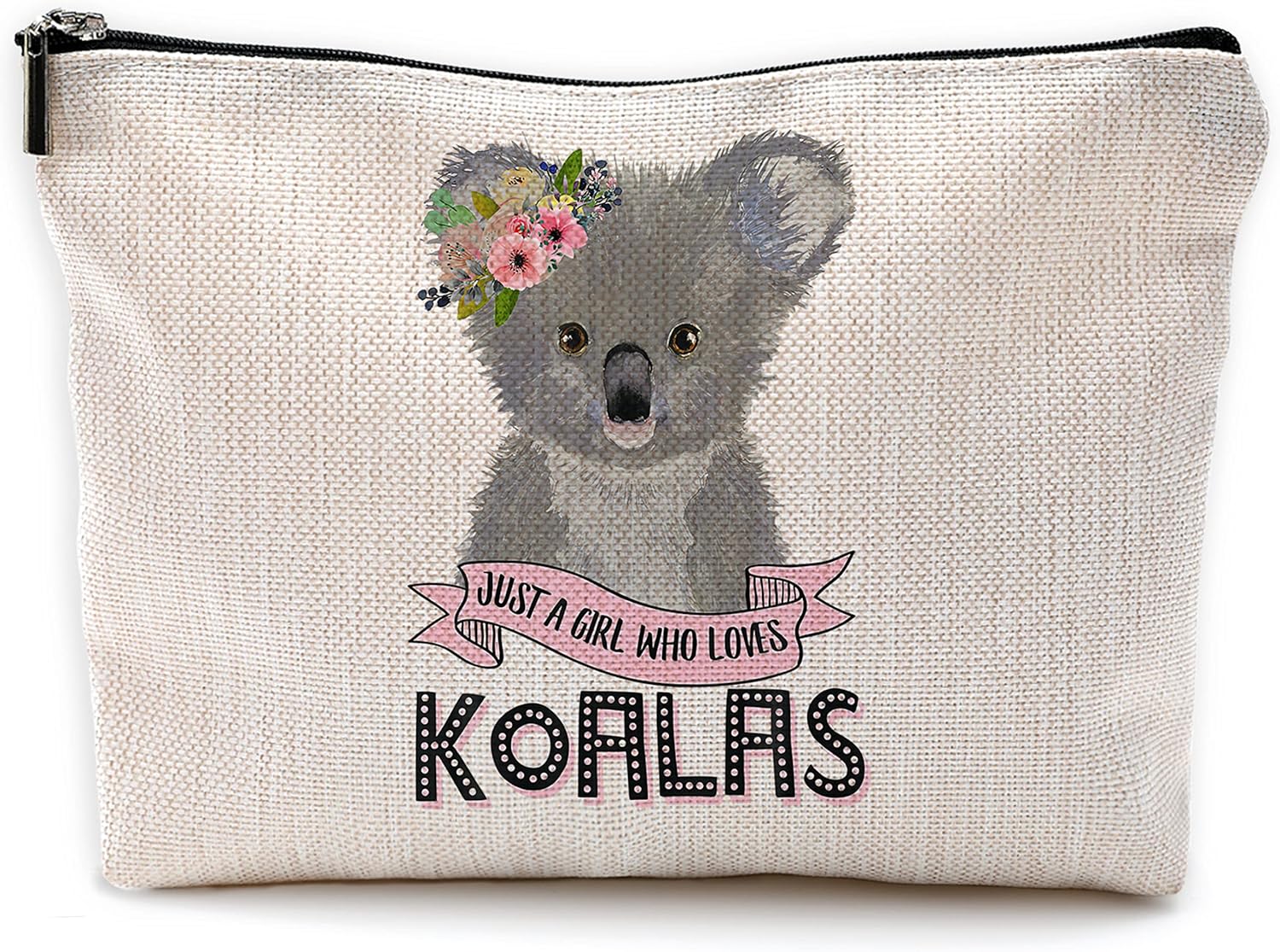 NEGIGA Koala Gifts for Girls Makeup Bag, Just a Girl Who