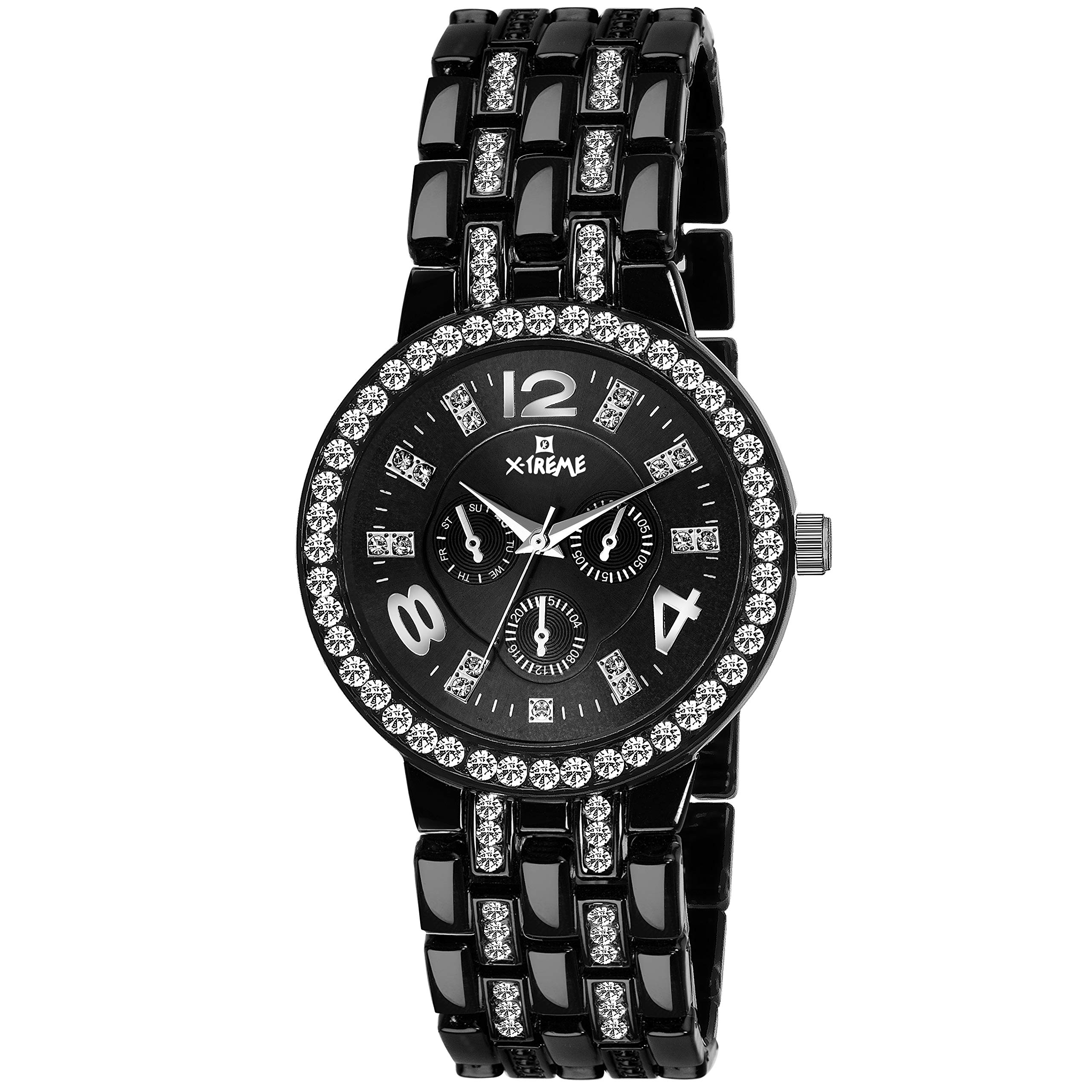 Xtreme Round Black Dial Water Resistant Watch for Women (XM-LR515-BKBK) (B07T9RZXKX) Amazon Price History, Amazon Price Tracker