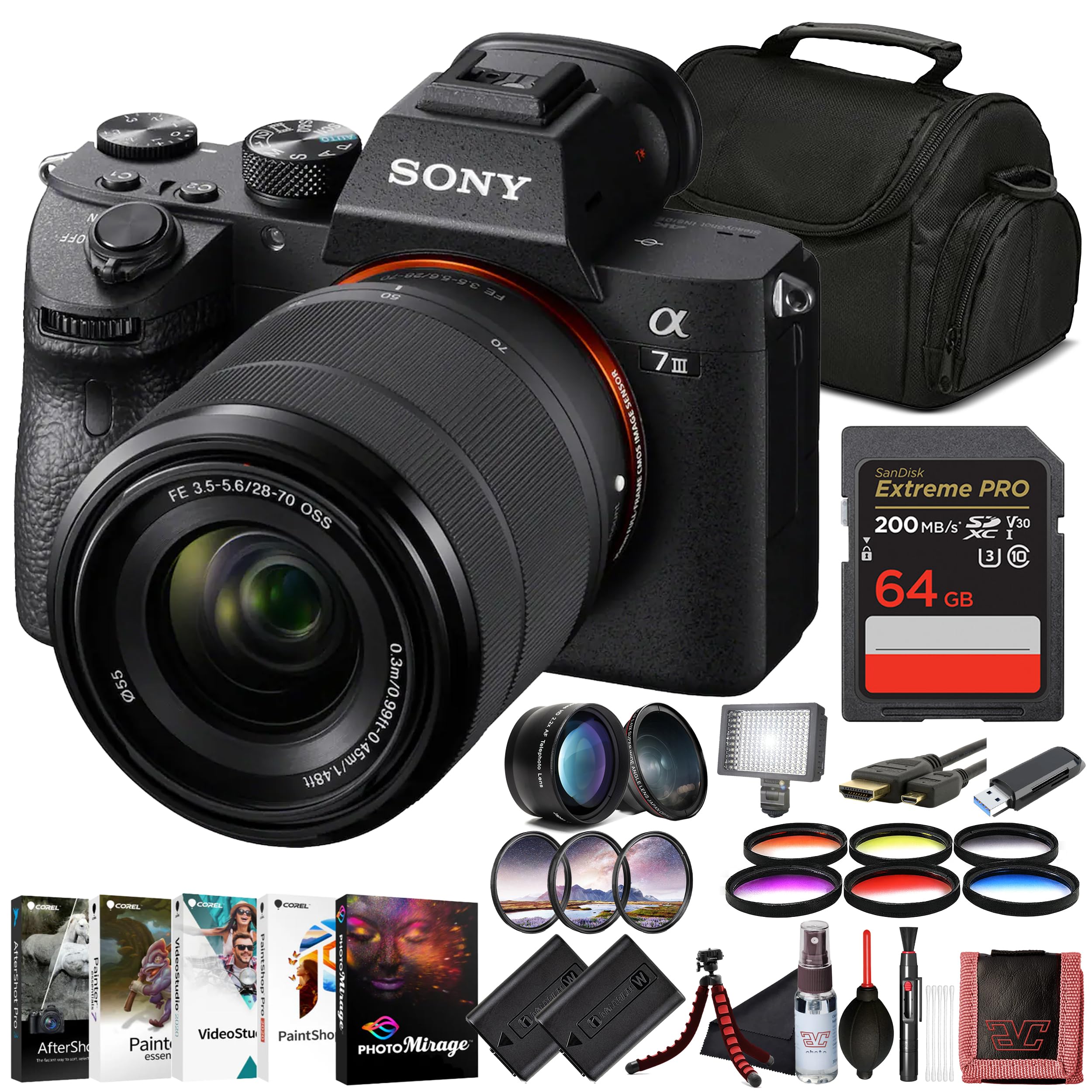 Amazon.com : Sony α7 III Full-Frame Mirrorless Camera Kit with 28