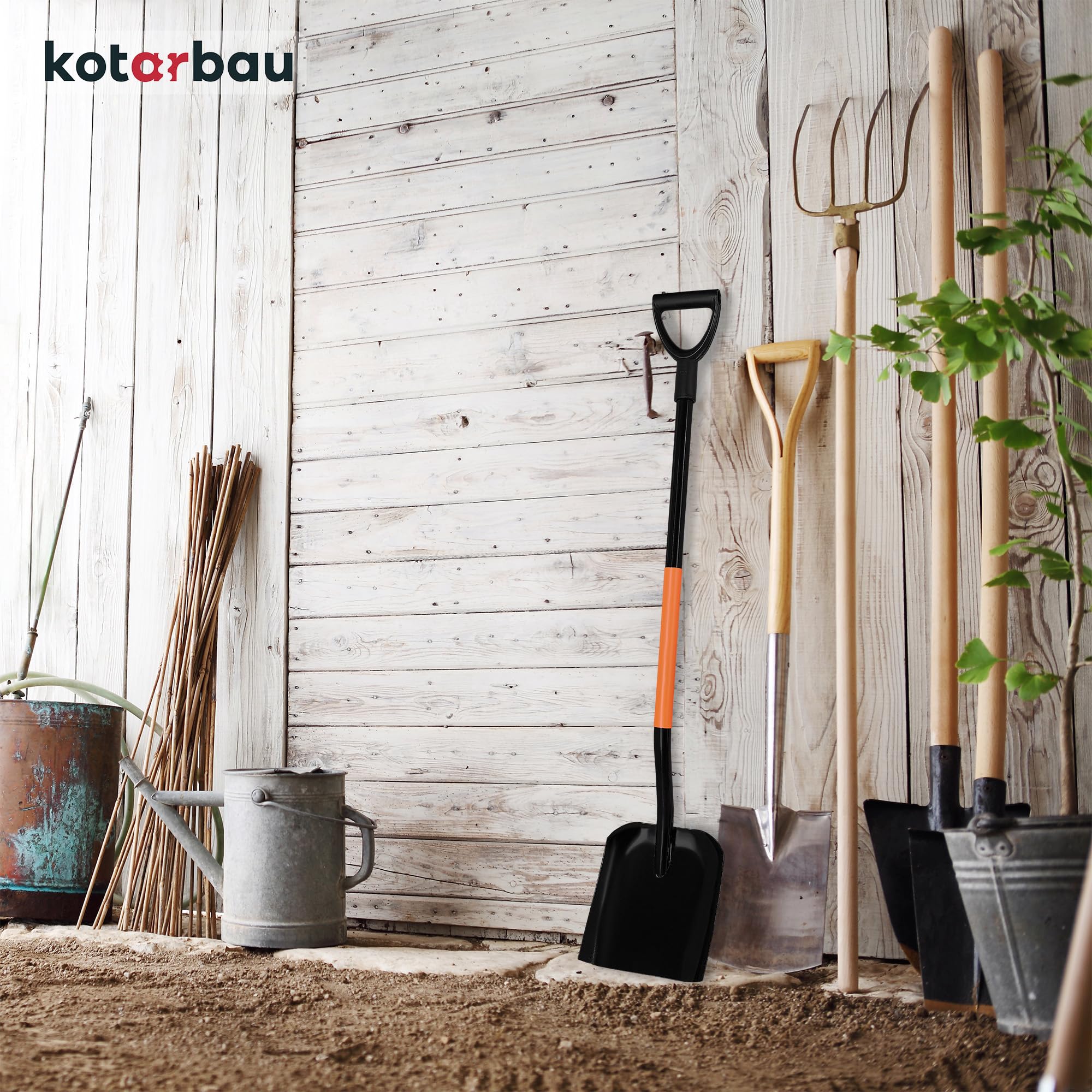KOTARBAU® Pala para Arena 120 cm con Mango Profesional Resistente Laya de Jardín para Mover Tierra