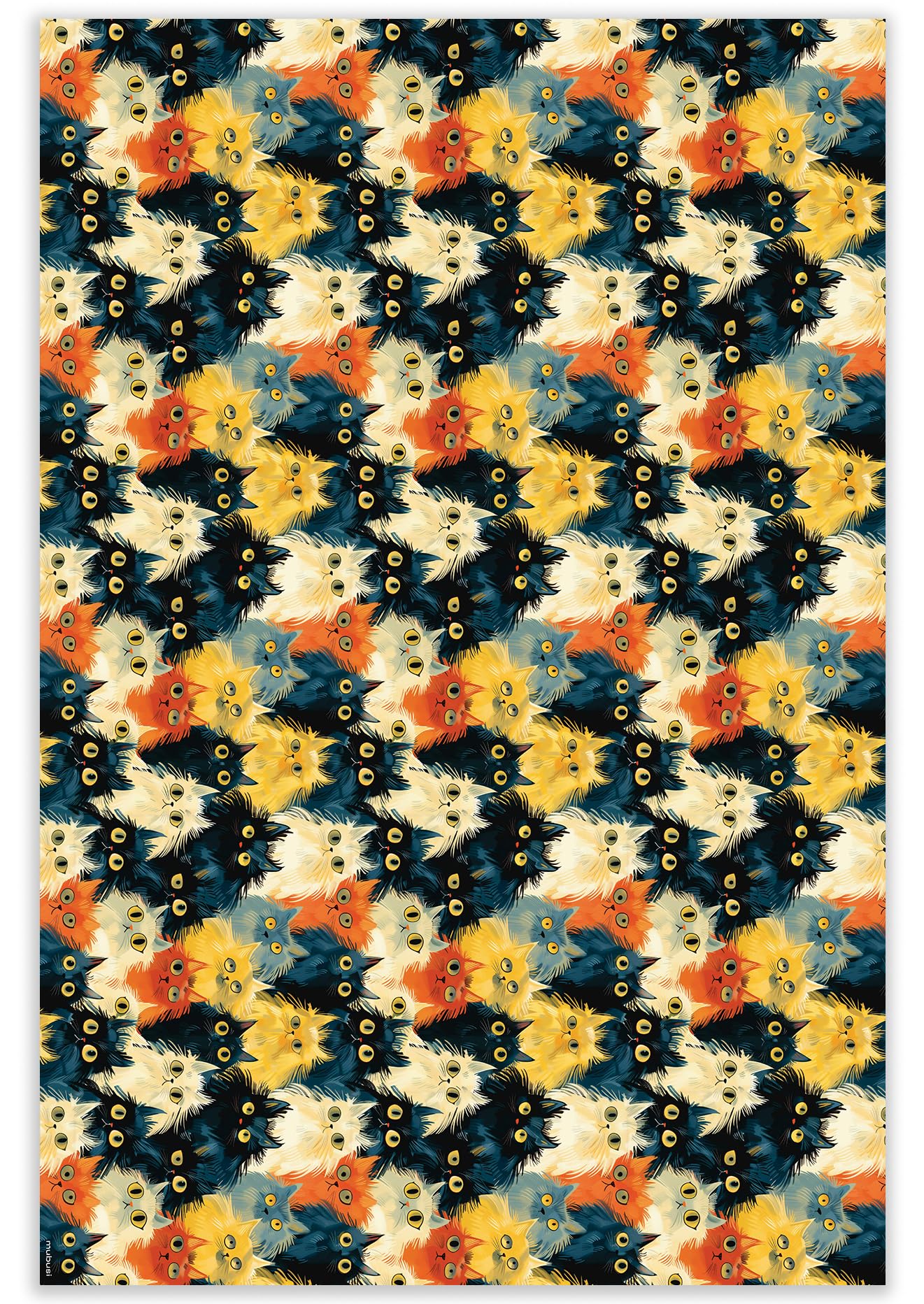 Tapis en Vinyle Modèle Michis Anti-Tache 160x240 cm Grand Tapis de Cuisine en PVC