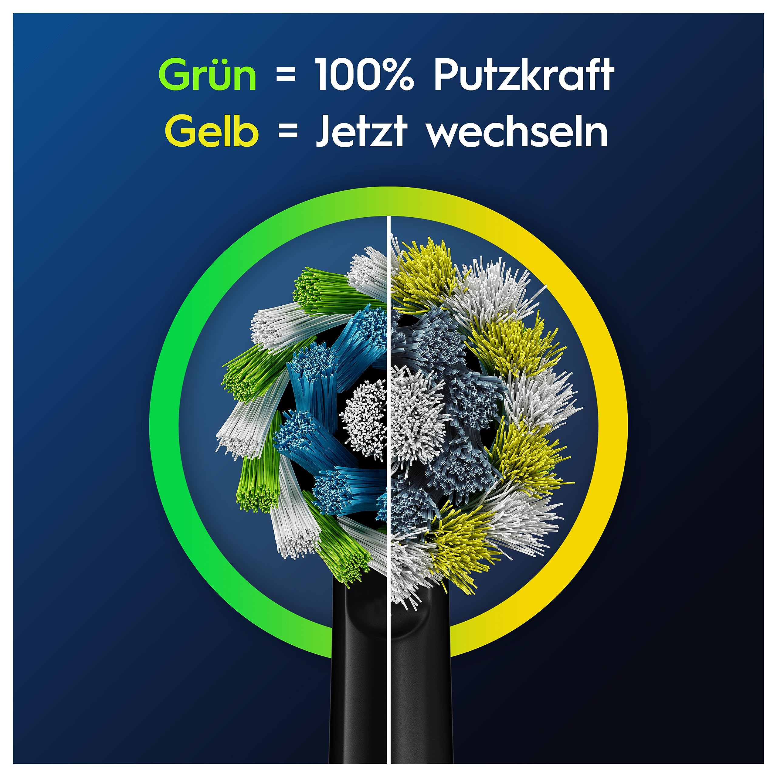 Oral-B Aufsteckbürsten PRO CrossAction, Weiß, 10 Stück | Original Zahnbürstenaufsatz für Elektrische Zahnbürste, Gründliche Plaque-Entfernung und Überlegene Zahnreinigung