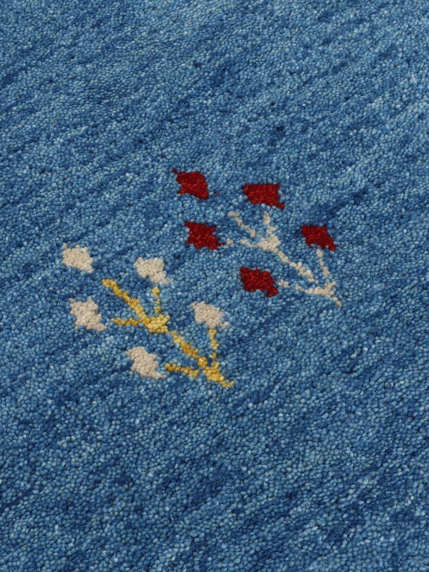 RugVista Gabbeh Giza Tapis Gabbeh Oriental, 150 Cm, Rond, Poil Moyen