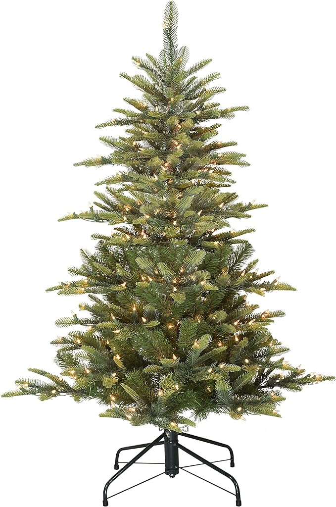 Puleo International 4.5 Foot PreLit Aspen Fir Artificial
