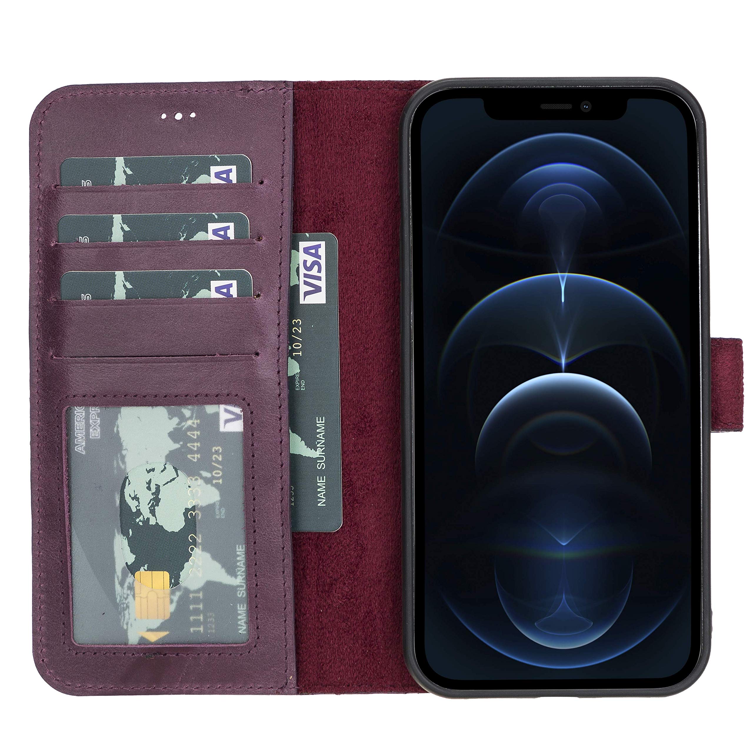 Magsafe Iphone 12 Pro Max Womens Wallet Case Leather Wallet Case